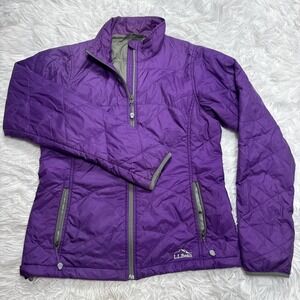 L.L.Bean Down Puffer Jacket Synth Fill Power Lightweight Purple Women's Small